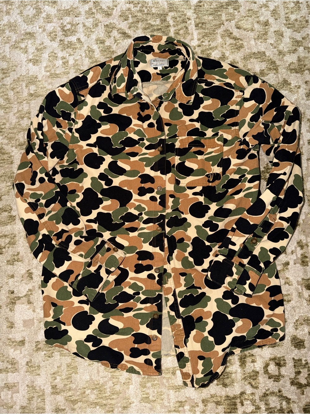 Avery Men's Old School Camo Button-Down Shirt